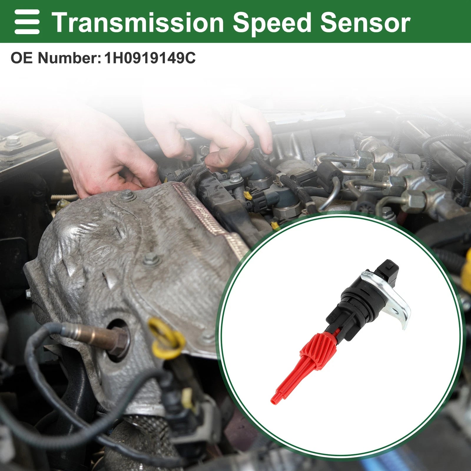 1 Pc No.1H0919149C Transmission Odometer Speed Sensor for Audi A3 (1996–2003)