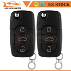 2X Keyless Key Fob Remote Case Shell for Audi A4 Allroad Quattro (1997–2005)