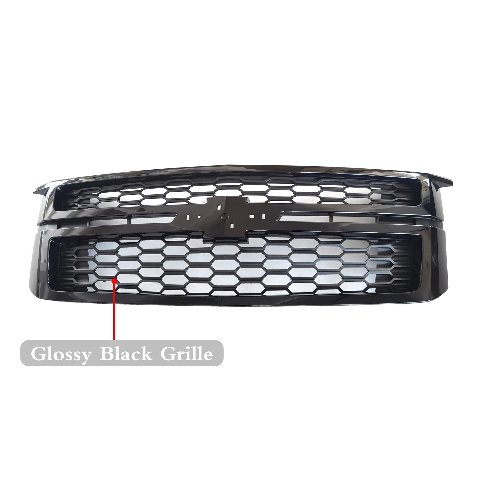 Glossy Black Bumper Grille for Chevrolet Tahoe Suburban (2015–2020)