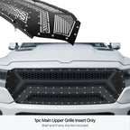 Stainless Black Laser Cut Grille Insert for Ram 1500 Laramie (2019-2024)