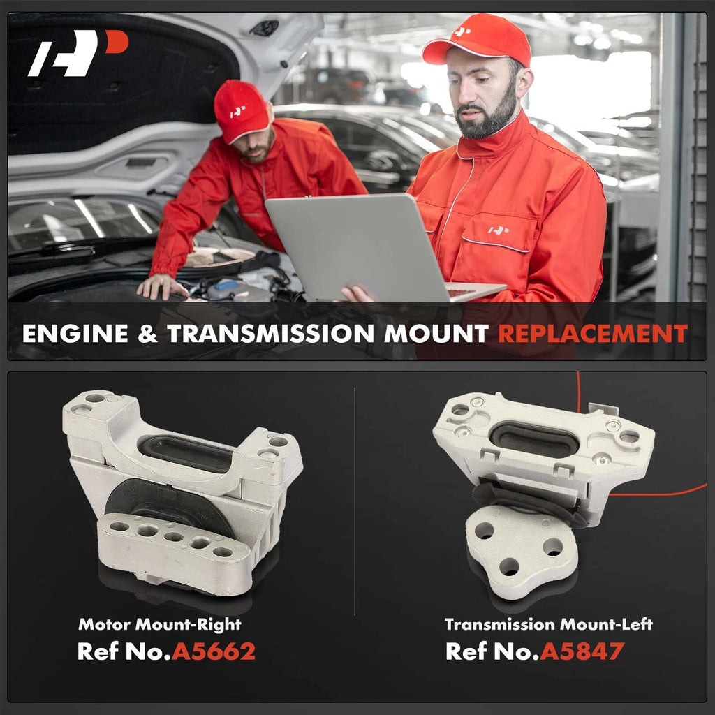 2X Engine Motor & Transmission Mount for Jeep Cherokee (2014-2022)
