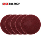 Set of 5 Nylon Scouring Pads for Polishing (4 Inch)