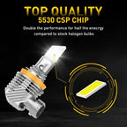 AUXITO H11 H9 LED Headlight Bulbs for H8 (6000K, Fanless)