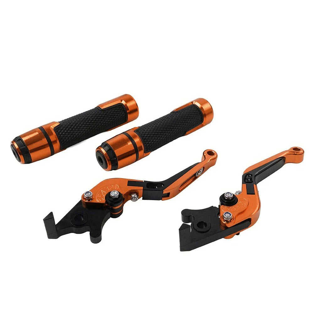 Folding Extendable Brake Clutch Levers & Handlebar Grips for Suzuki RF600R (1993-1998)