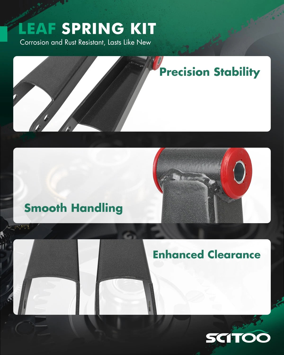 Shackles Kit Rear 3" Drop for Chevy Silverado GMC Sierra 2500HD 3500HD (2001–2010)