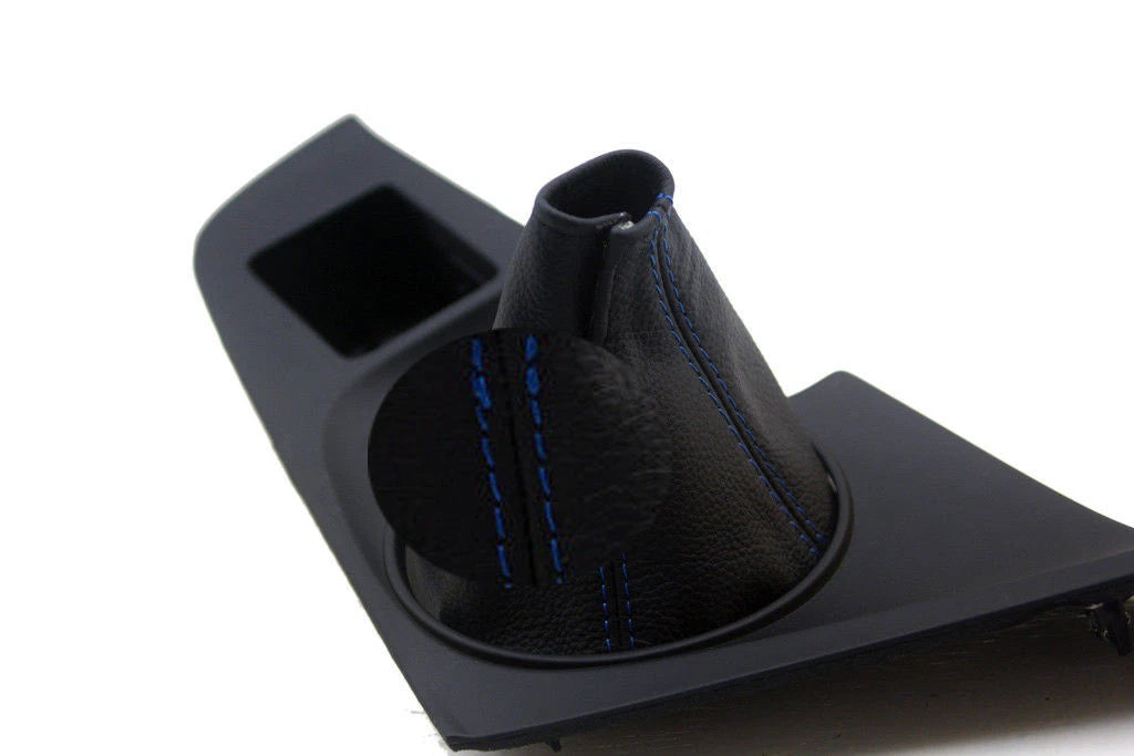 Manual Shift Boot for Toyota Supra (1993–1998) Blue Stitch Leather Synthetic