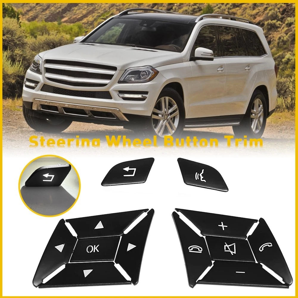 Steering Wheel Button Trim for Mercedes Benz C-Class G-Class (2012–2016)