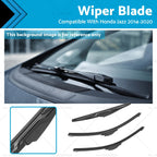 3Pcs Wiper Blades & Arms Kit for Honda Jazz (2014–2020)