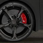Red w/Stripes Caliper Covers for 2013-2016 Dodge Dart by MGP