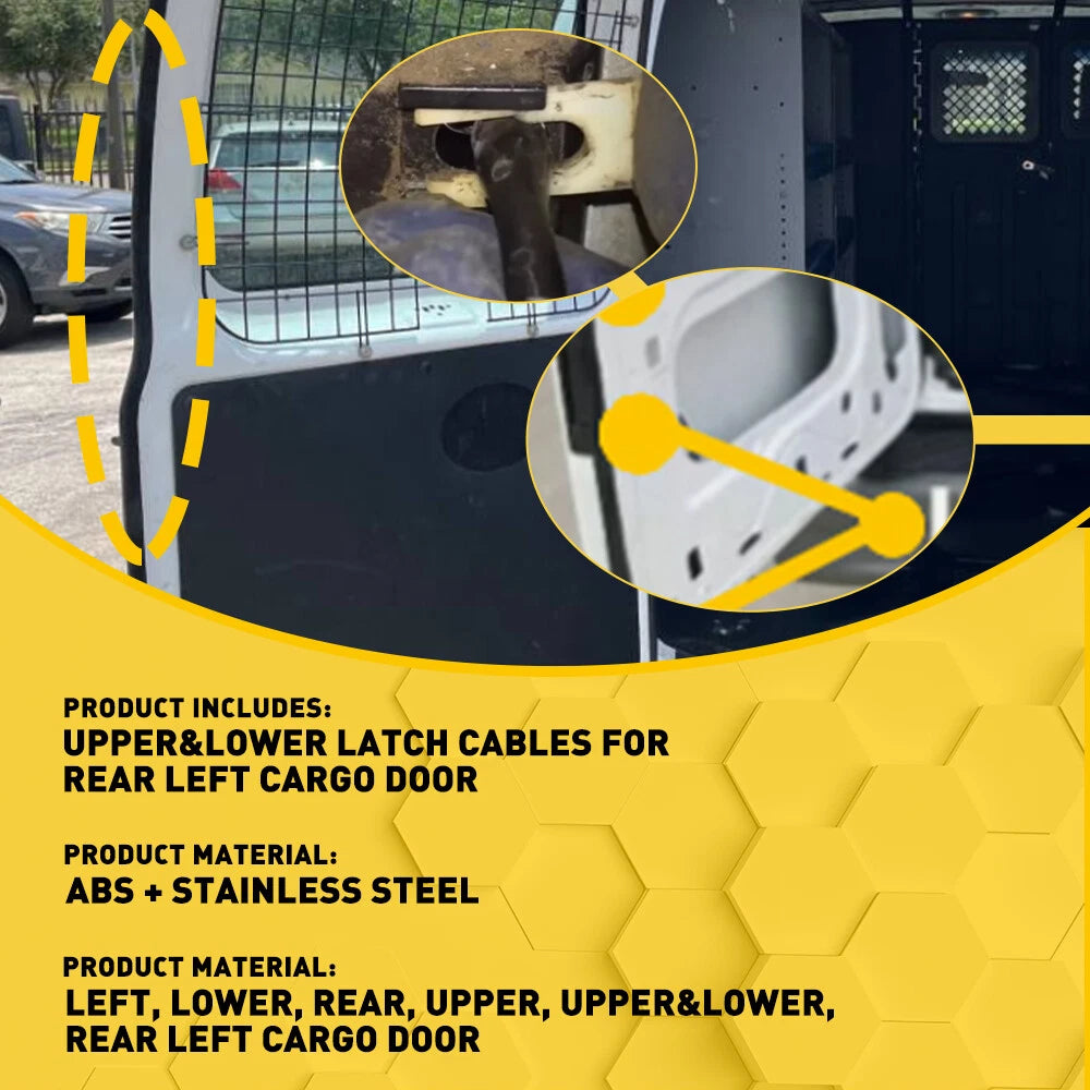 Side Cargo Door Latch Release Cable for Ford E150 E250 E350