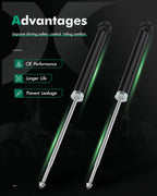 Set of 2 Rear Shocks Struts for Chevrolet Aveo Pontiac G3 Wave (2004–2011)