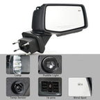 Side Mirror for Chevy Silverado 1500 (2019–2024) w/ BSD, Memory, Temp, 16 Pin