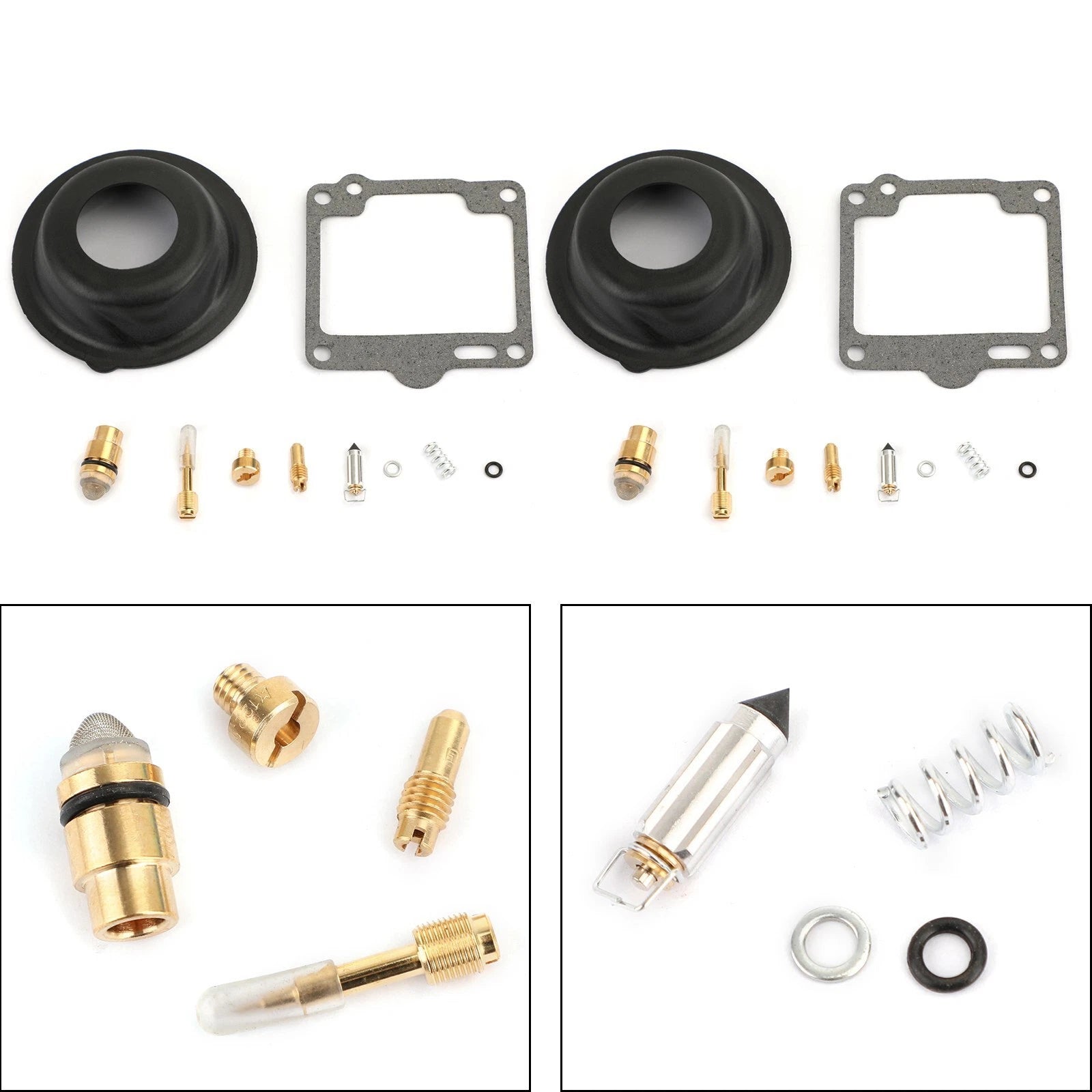 Carburetor Repair Rebuild Kit for Yamaha Virago XV750 (1988–1997) XV1100 (1988–1999)