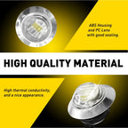 Dual Function White LED Strobe Marker Lights for Vehicles (12V 24V)