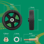 2X 7" Plastic Wheels for Craftsman Mower