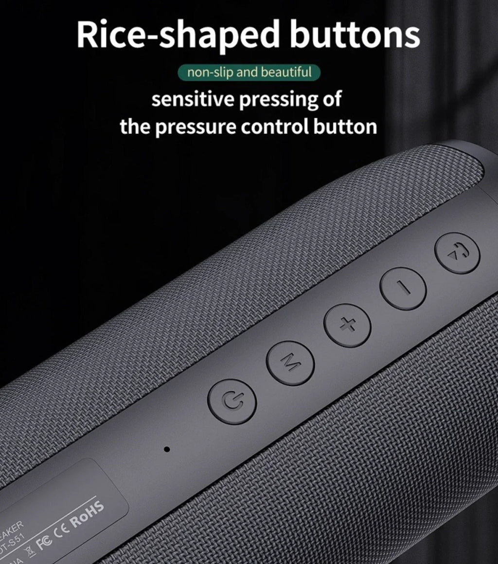 Portable Waterproof Bluetooth Speaker with Super Bass Power Bank
