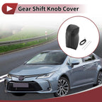 Gear Shift Knob Cover for Toyota Corolla (1 Pc, Black Faux Leather)