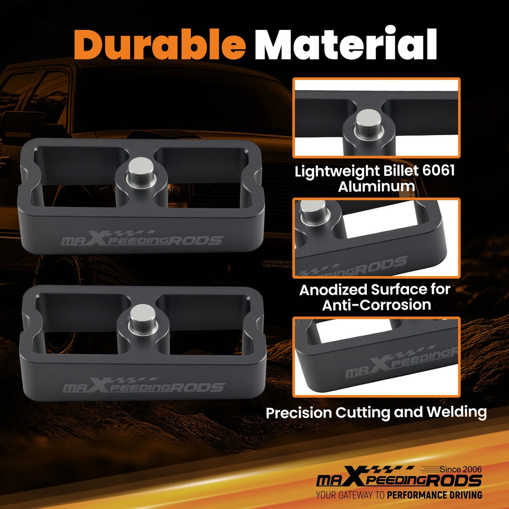 1" Lowering Block for GMC S15 Sonoma (1983–2003) 6061 Aluminum 2° Taper
