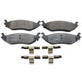Set of 4 TRW Pro Rear Metallic Brake Pads for Dodge Ram 1500 (2002–2003)