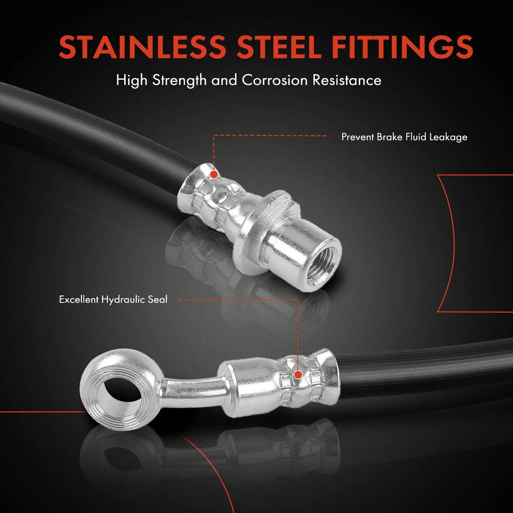 2X Rear Brake Hydraulic Hose for Honda Prelude (1997–2001)