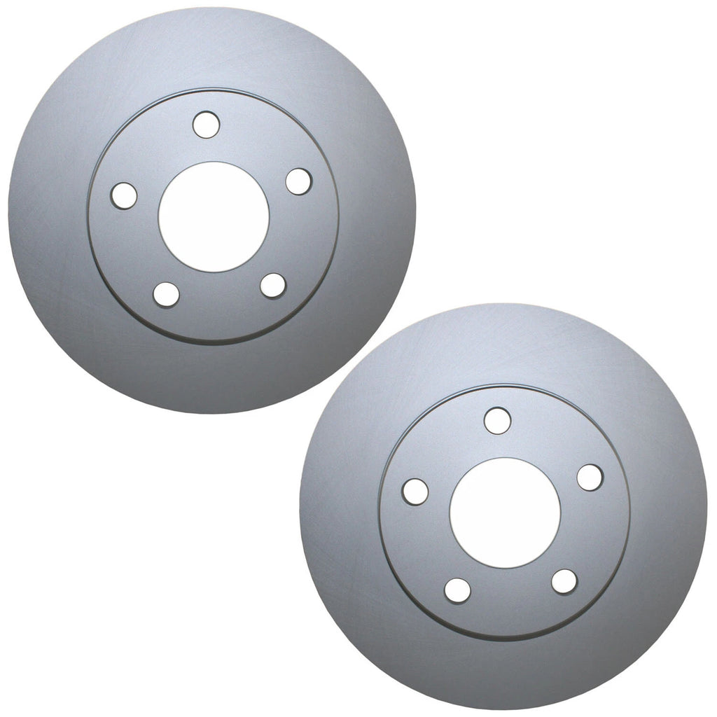 2 Front Coated 278mm Brake Rotors for Buick Chevy Pontiac