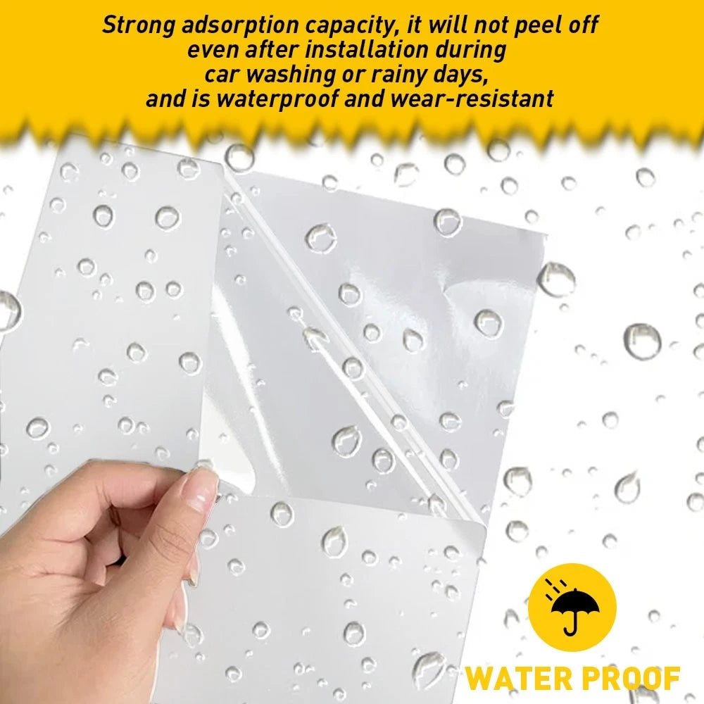 Universal Windshield Banner Decal for Cars (Gloss White Vinyl)
