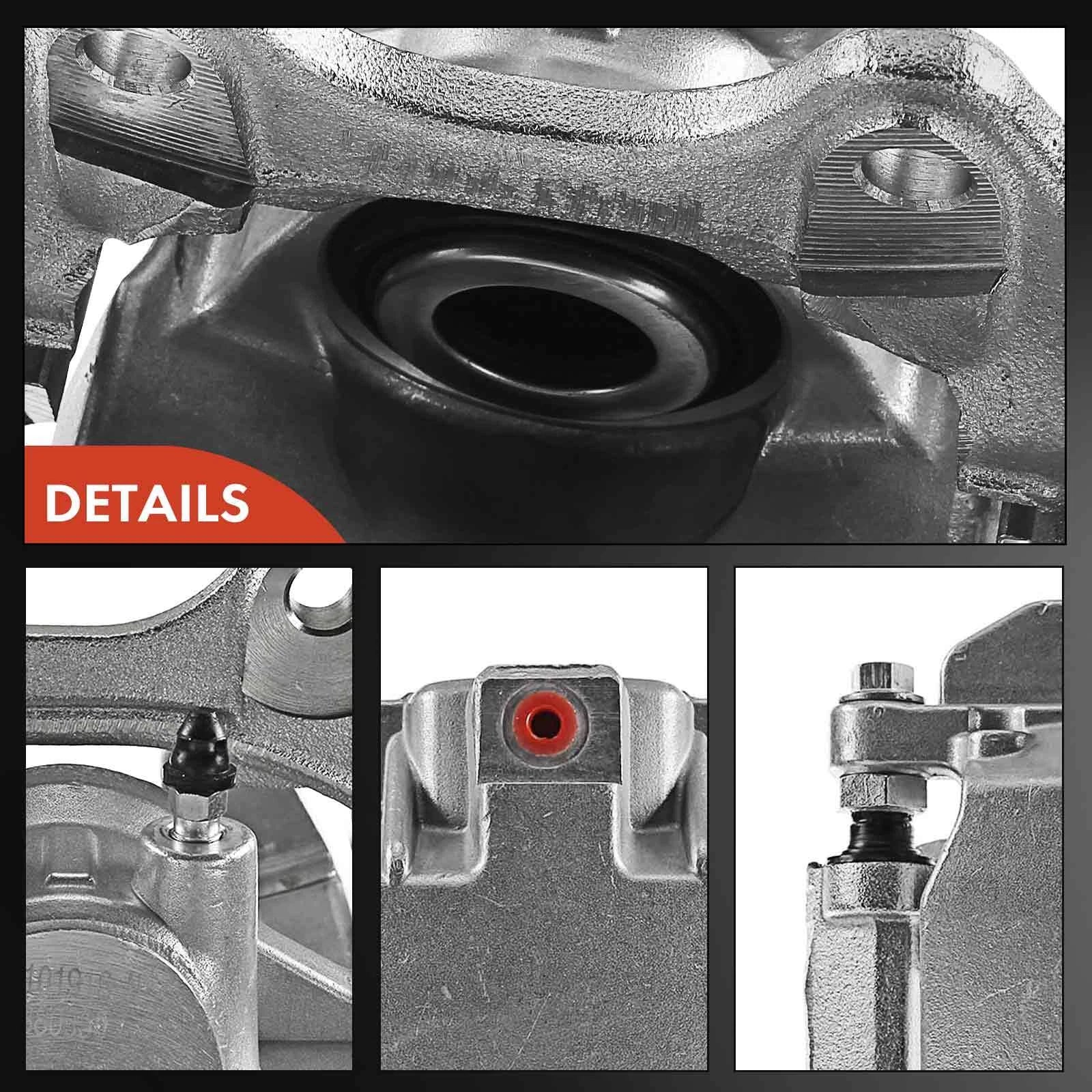 Set of 6 Rear Brake Calipers & Ceramic Pads for Ford F-350 Super Duty