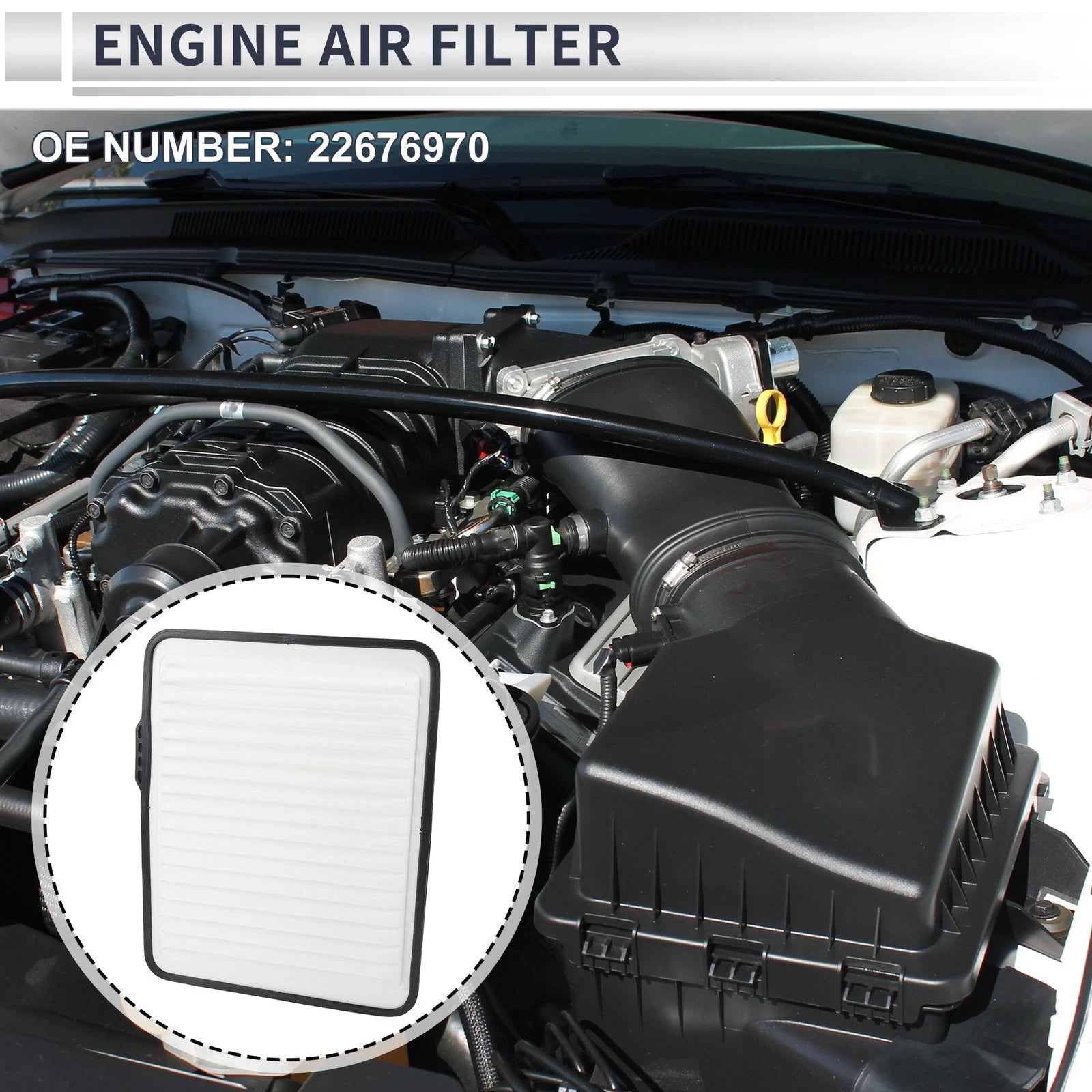 Car Engine Air Filter No. 22676970 for Chevrolet Equinox (2005–2009)