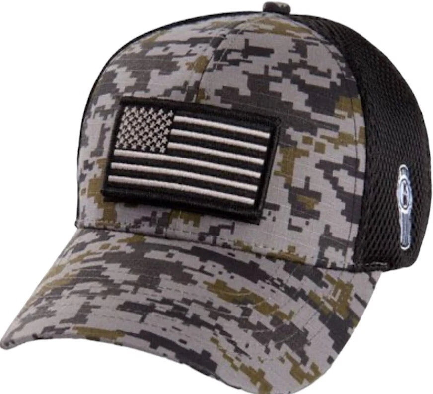 Digi Camo Flag Patch Trucker Cap for Kenworth Trucks (6 Panel)