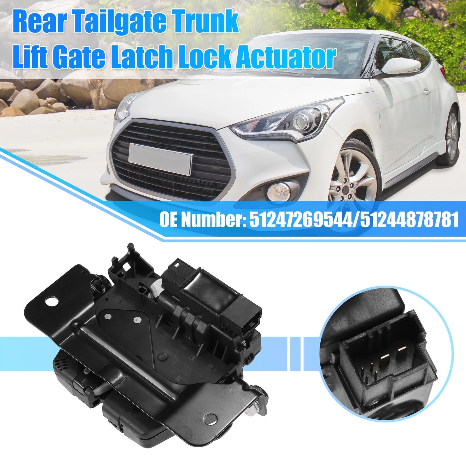 Rear Tailgate Trunk Latch Lock Actuator for BMW X3 (2016–2017) No.51247269544