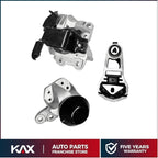 3x Motor Mount Kit for Ford Explorer V6 3.5L (2011–2015) Automatic