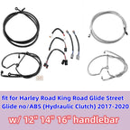 Extended Cable Kit for Harley Touring (2017–2020) No ABS, 12" 14" 16"