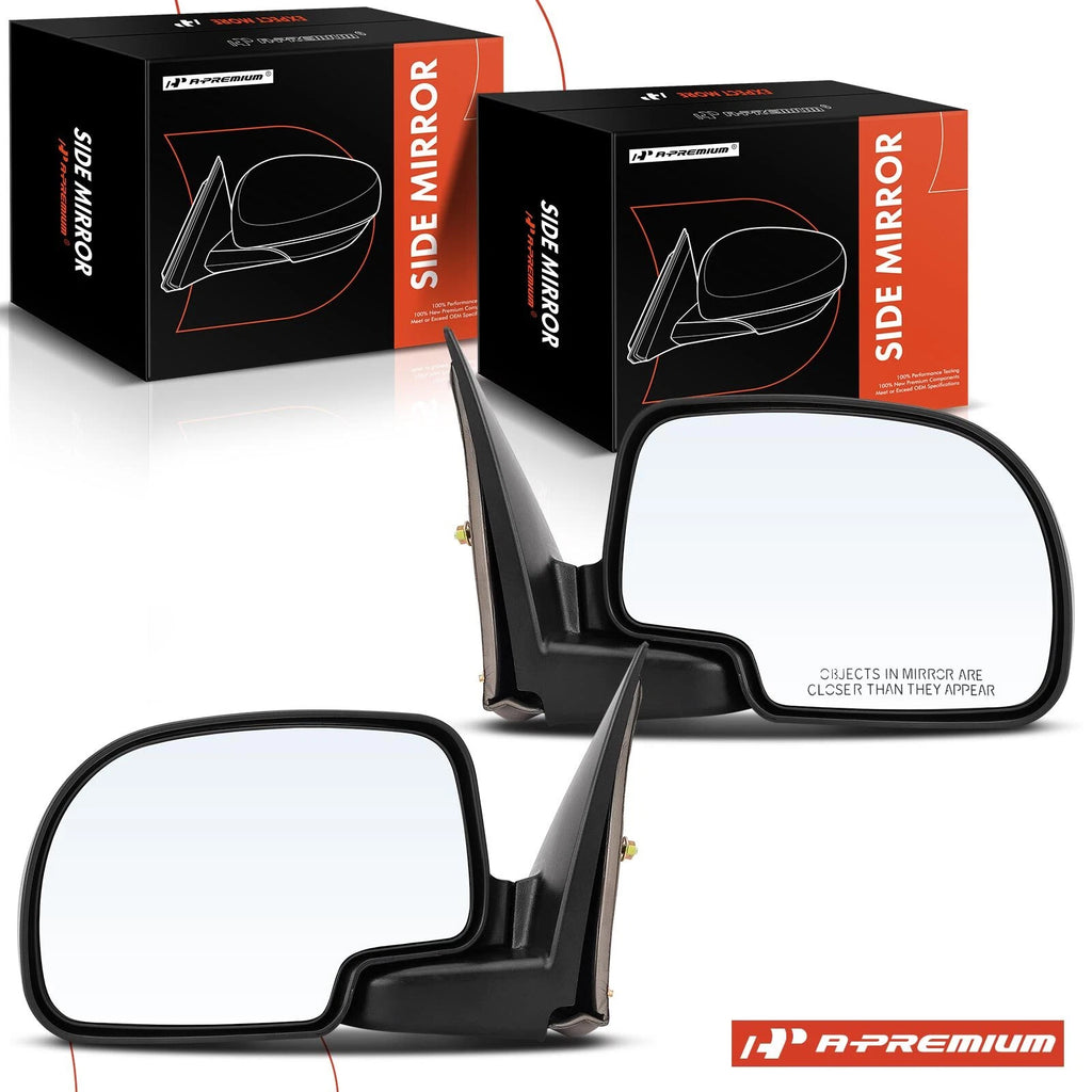 Pair Manual Folding Mirrors for Chevy Silverado GMC Sierra 