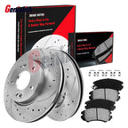 Front Disc Rotors + Ceramic Brake Pads for Hyundai Elantra (2007–2010)