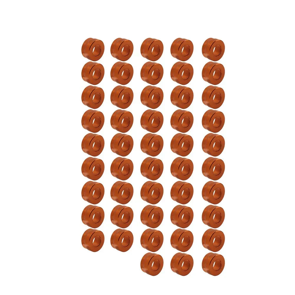 48X Engine Bolt Topper Caps Orange for Harley Twin Cam Touring Dyna