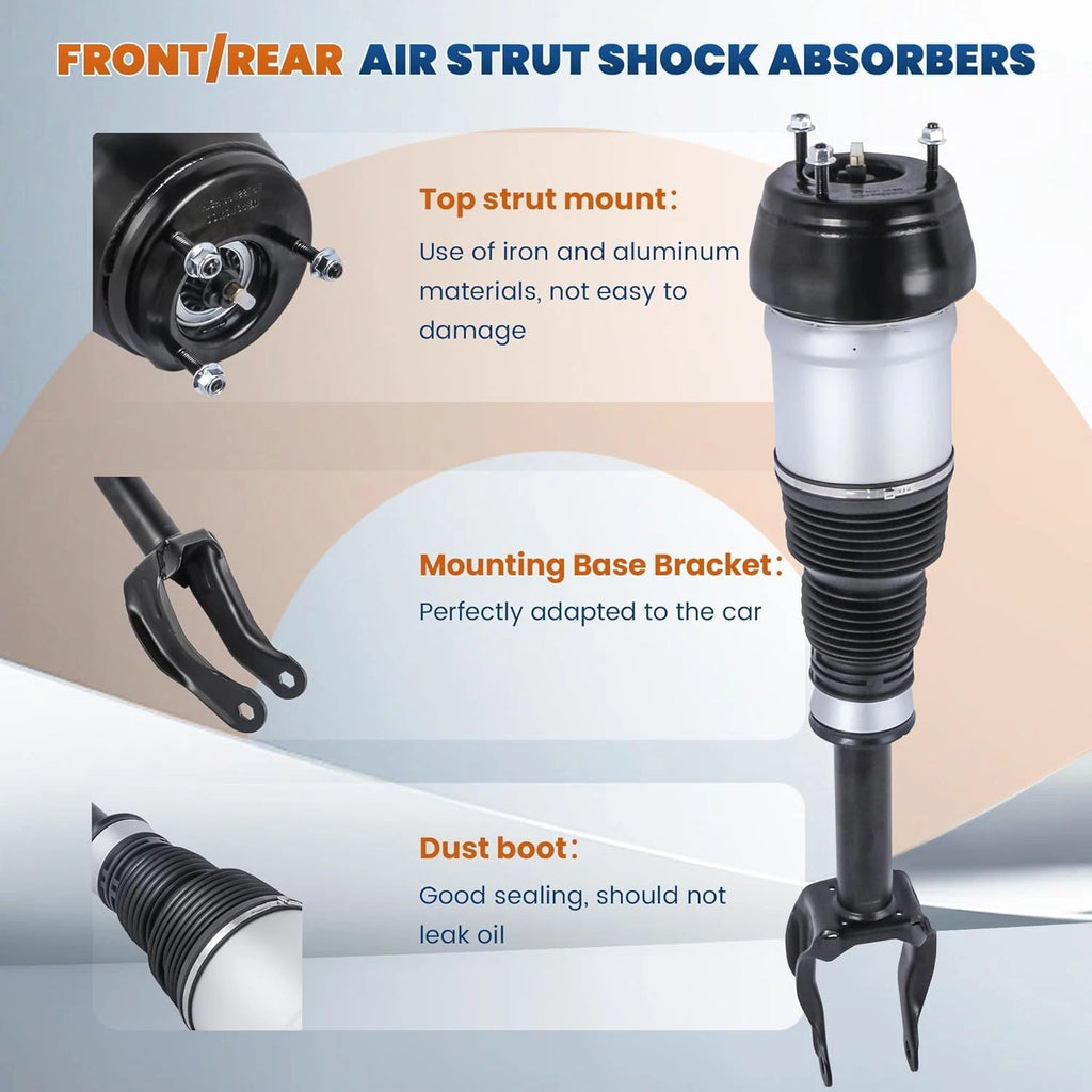 2X Front Air Suspension Shock Struts w/o ADS for Mercedes GL450 GLS550 (2013–2019)