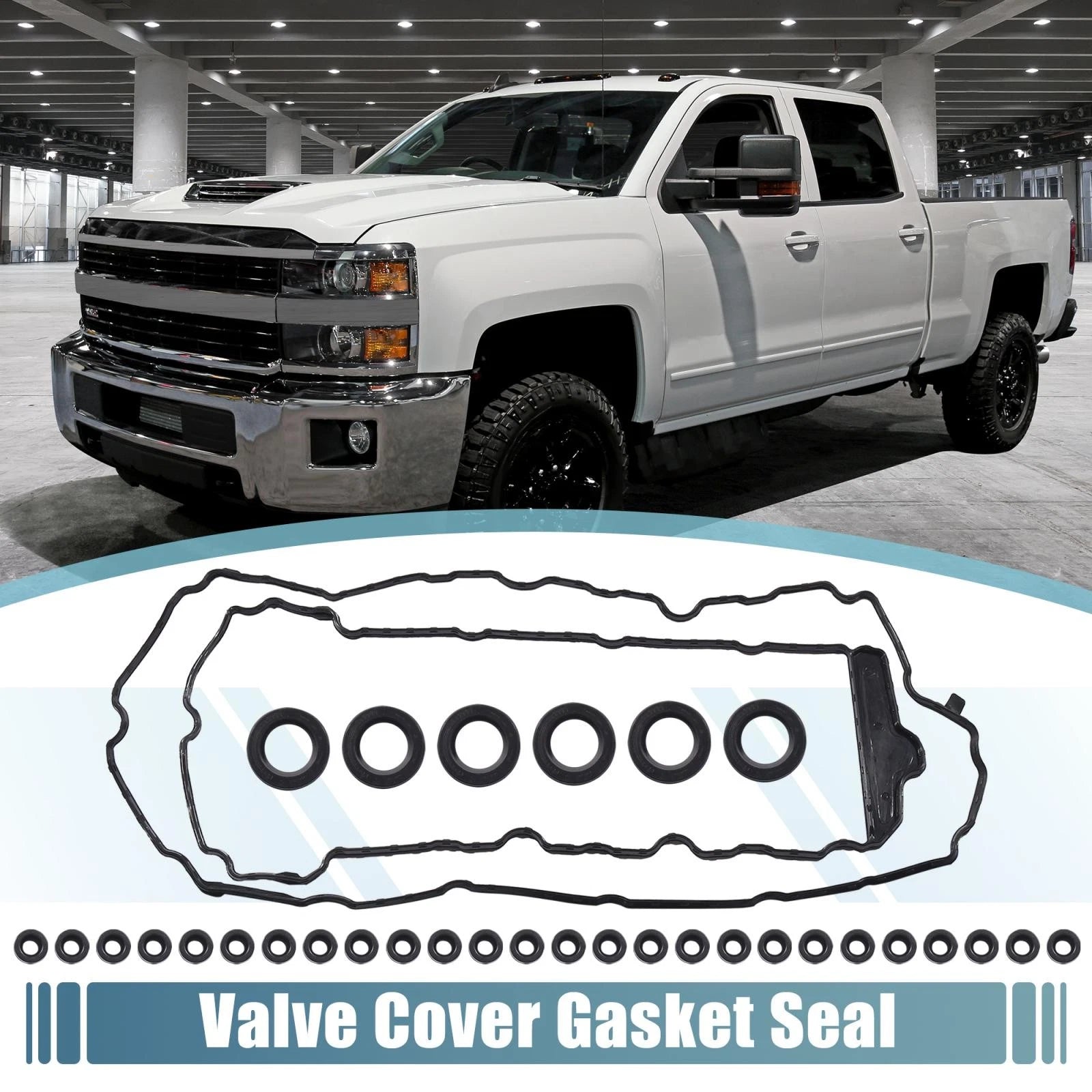 Set of 2 Engine Valve Cover Gaskets for Chevrolet Cadillac CTS (2003–2019)