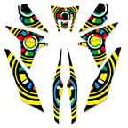 Set of 4 Team Decals Stickers for Yamaha Zuma BWS 125 (2015–2020)