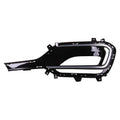 Replacement Black/Silver Painted Polypropylene Front Driver Side Fog Light Bezel
