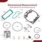 STD 66.4mm Piston & Rings Gasket Kit for Yamaha YZ250X (2016-2024)