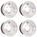 Set of 4 DWT 14" Polished Rims for Polaris RZR XP Turbo (14x8, 14x10)
