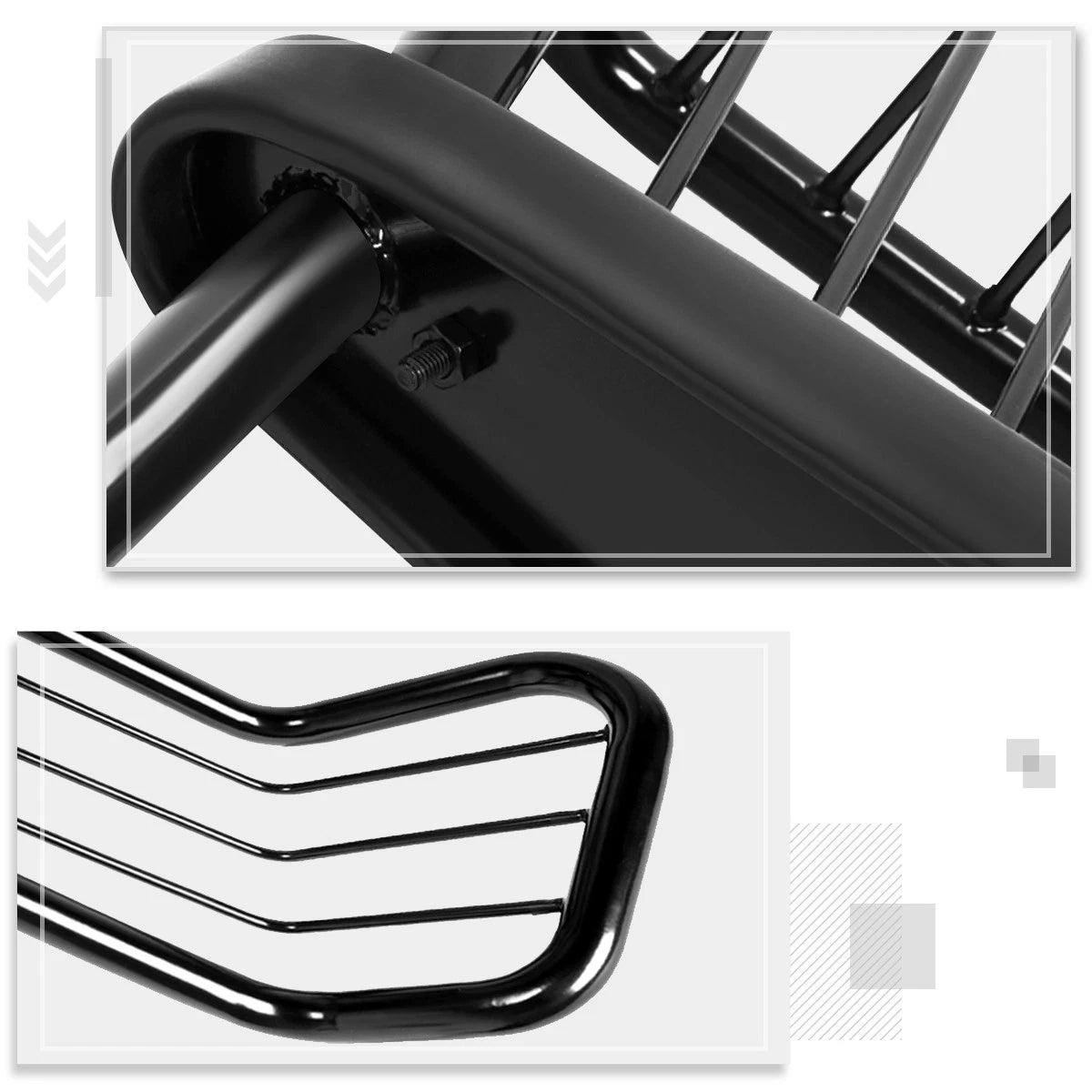 Bumper Brush Grill Guard Protector for 4Runner/SW4 (2003–2009) N210 Black