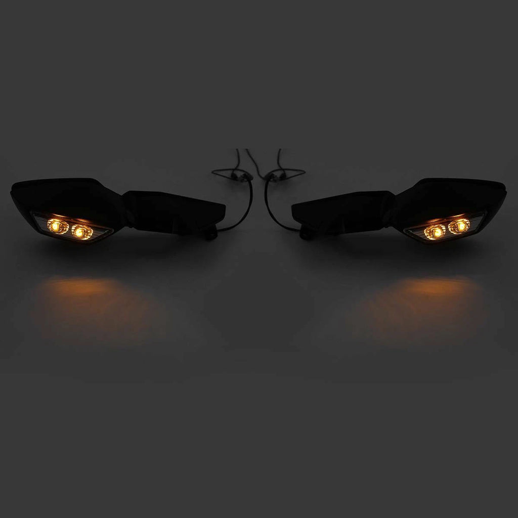Rear View Mirrors with LED Turn Signals for Kawasaki Ninja H2 (2015–2024)