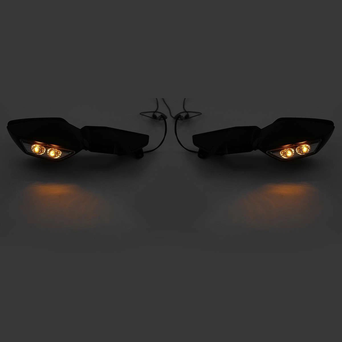Rear View Mirrors with LED Turn Signals for Kawasaki Ninja H2 (2015–2024)