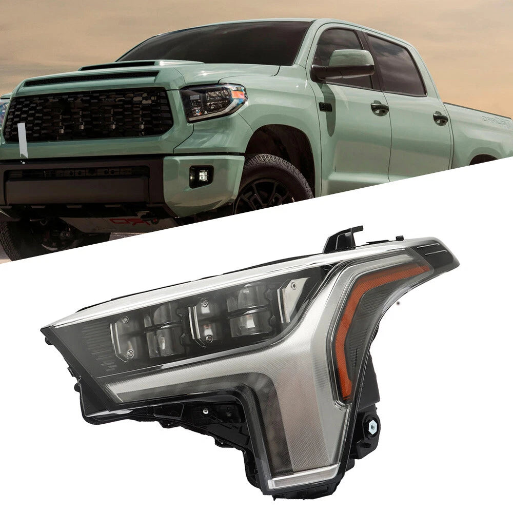 Headlight for Toyota Tundra (2022â2023) Left LED Clear