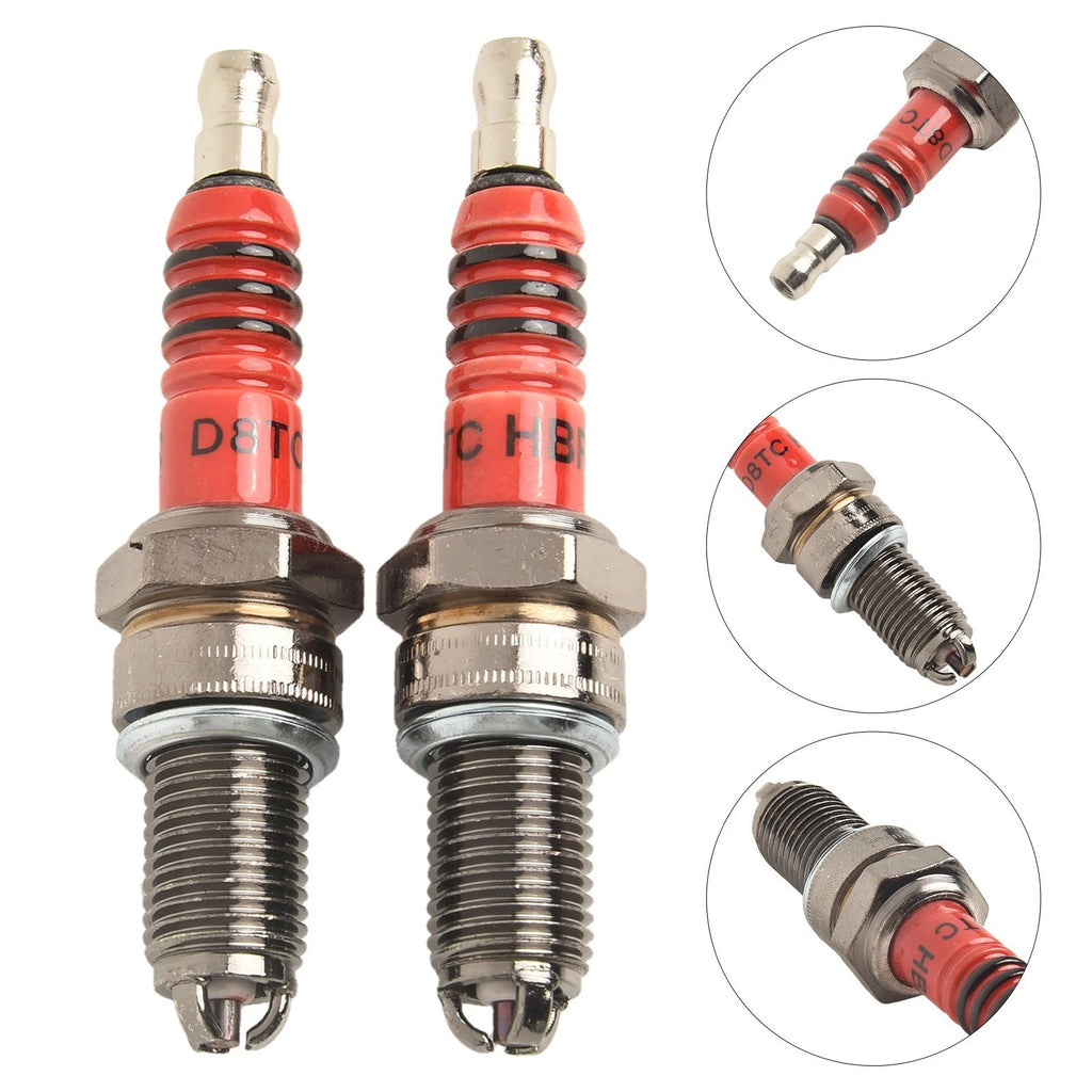 Set of 2 Spark Plugs for ATVs and Dirt Bikes