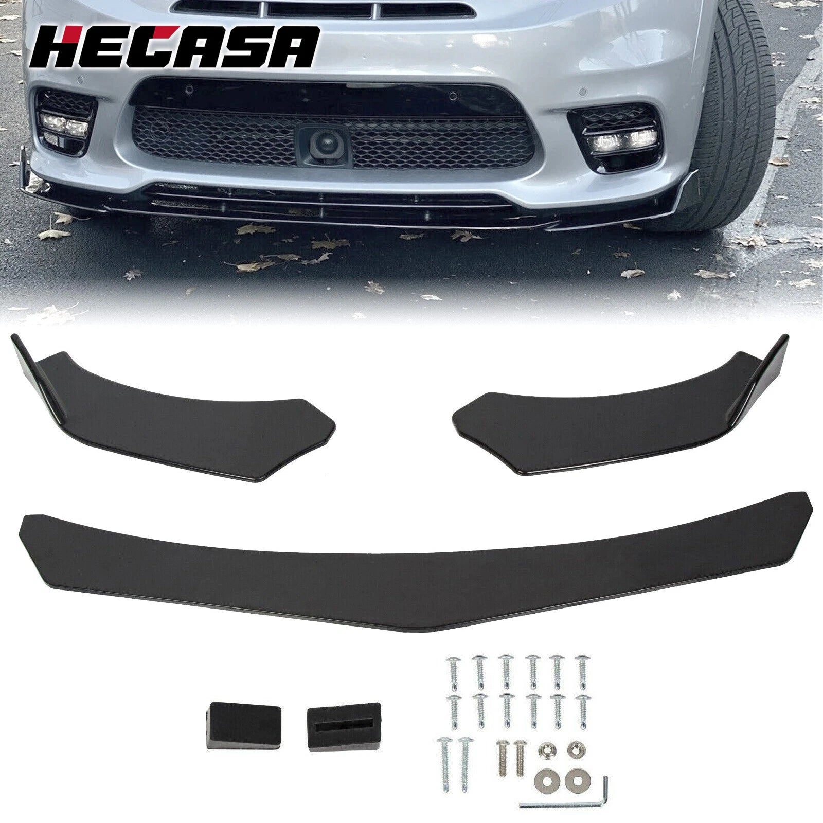 Front Bumper Lip Spoiler Splitter Body Kit for BMW (Universal)