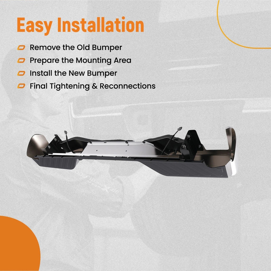 Chrome Rear Bumper Assembly for Nissan Frontier (2005–2021) 850109BF0B NI1103127