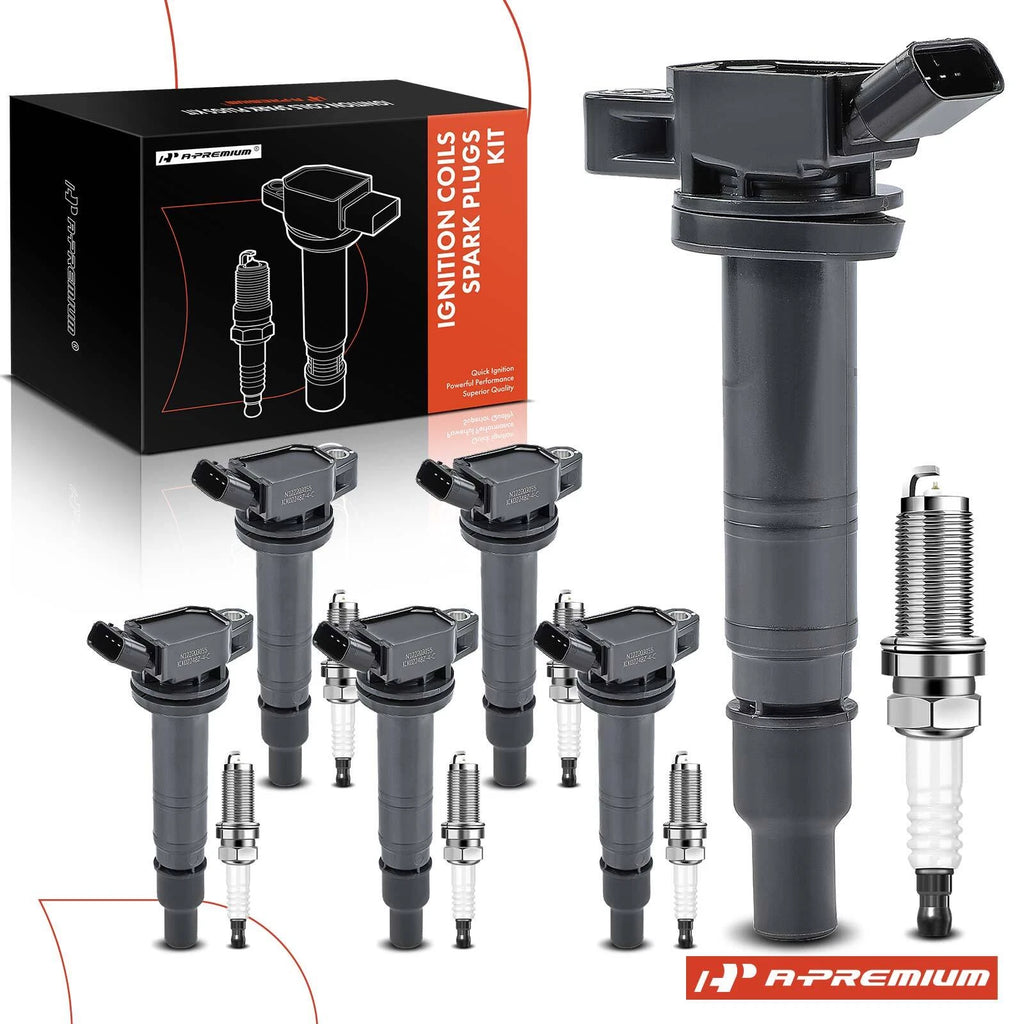 Ignition Coil & Iridium Spark Plug for Toyota Tacoma/Tundra (2005–2015)