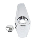 Chrome Stretched Dash Fuel Tank Console Panel for Harley Touring Baggers (1986-2007)
